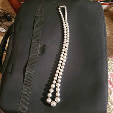 VINTAGE .925 STERLING GRADUATED BEAD NECKLACE & BUTTERFLY ...