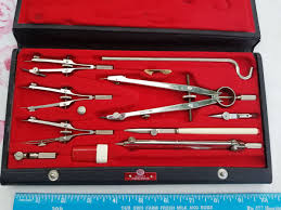 Vintage Post Quality Instruments Germany Drafting Tools Kit ...