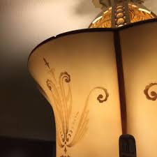 Rare Art Deco Flushmount Chandelier R. Williamson & CO Beardslee, Chicago, Ill | eBay