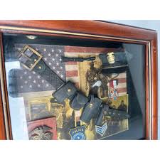 Police officer sergeant gift shadow box decor