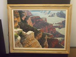 Western Artist Myers Large Oil on Canvas Painting Fantastic ...