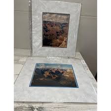 Set of two 14”x16” matted photographs of the Grand Canyon
