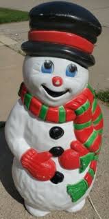 Frosty Snowman Vtg Grand Venture Blow Mold 38" Blue Eyes | eBay