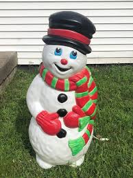 Vintage Grand Venture Blow Mold Snowman 37" Christmas Yard Decoration - Etsy
