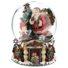 Snow globe Santa Claus with gifts music box h. 20 cm ...