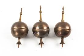 English Georgian style grandfather clock brass finials ...