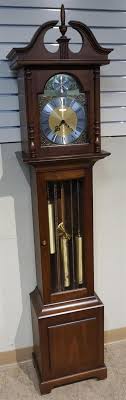 Lot - Barwick Federal Style Cherry Grandmother Clock, Height: 72 in