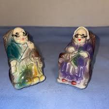 Vintage Grandpa & Grandma in Rockers Salt & Pepper Shakers ...