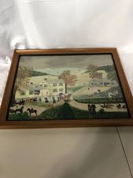 Vintage 1960's,early, Grandma Moses Print, Home for ...