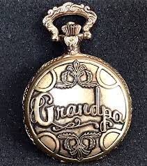 Pocket Watch Grandpa Gold Tone Infinity Quartz Needs New ...