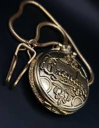 Polini Grandpa Pocket Watch Gold Tone Round With Chain ...