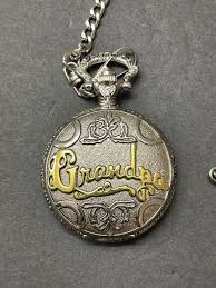Vintage Benrus Grandpa Pocket Watch with Chain New Battery ...