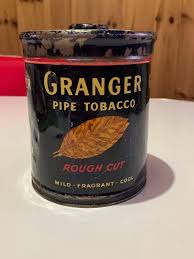VINTAGE GRANGER PIPE TOBACCO TIN - ROUGH CUT - PRODUCT OF ...