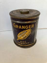 Vintage Rustic 1920s Granger Rough Cut Pipe Tobacco Tin, Tobacconist, Smoke Shop, Smoke Room Decor, Man Cave, Tobacciana Collectible - Etsy