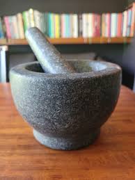 JAMIE OLIVER Heavy Dark Grey Granite Pestle & Mortar / Spice & Herb Crusher | eBay