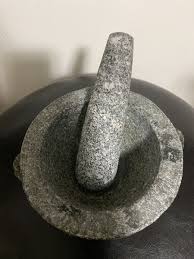 Heavy Granite Mexican Stone Mortar And Pestle 6in. Bowl Spice Herb Grinder | eBay