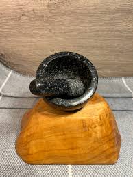 Vintage 1.4kg Hand Crafted Black Stone Rock Mortar and Pestle | Kitchen Essential Tools | Primitive Kitchenalia | Heavy Masher and Pounder - Etsy