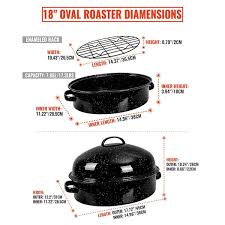 Extra Large Enamel Granite Carbon Steel Roasting Pan with ...