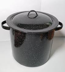 Granite Ware 12 Qt. Stock Pot With Lid Black | eBay
