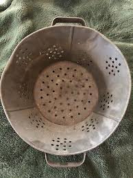 Antique Tin Strainer / Collander VTG | eBay