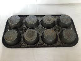 Bake King Metal 8 Cup Muffin Cupcake Baking Pan -- Hammered ...