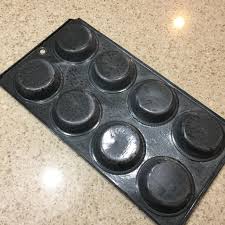 Buy Antique Gray Speckled Enamelware Baking Muffin Tin W ...