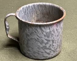 Enamel Ware Cowboy Coffee Cup (0125) - Etsy