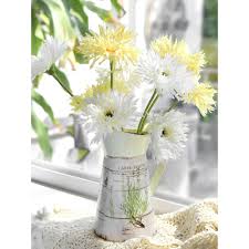 Mint Cream Spider Gerbera Daisies Silk Flowers Real Looking ...