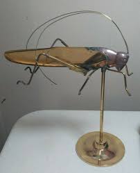 Grasshopper brass gift or collectable.Florists use these in ...