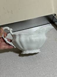 Antique White Ironstone Gravy Boat by Johnson Brothers ...
