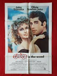1981 Topps Grease Mini Movie Poster 12'' x 20'' John Travolta Olivia Newton John | eBay