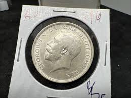 GREAT BRITAIN 1914 SILVER HALF CROWN AU About UNC | eBay