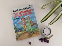 1989 Hardcover Adventures of Tom Sawyer Great Illustrated Classics by Mark Twain Large Print Children's Classic Chapter Book - Etsy