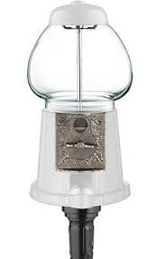 Classic White 15" Gumball Machine with Stand/Gumballs | American Gumball Mac