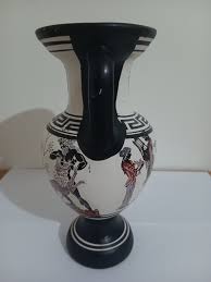 18cm Tall Greek Art Pottery Vase Handmade in Greece - Greek ...