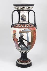 Lot - GIANT ANCIENT GREEK POTTERY SOUVENIR VASE 24.5"