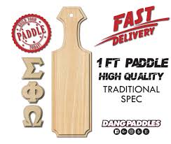 1ft 12" Traditional Greek Paddle | Blank Big Little for Fraternity ...