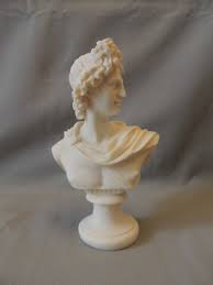 Greek alabaster bust statue god Apollo Mythologi Festos | eBay