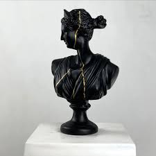 Handmade Artemis Sculpture, Gold Drip Design Greek Mythology ...