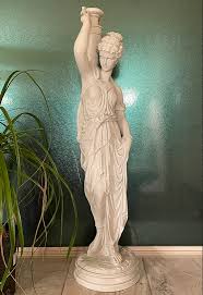 Ancient Greek Water Goddess Statue Patio Garden Faux Stone ...