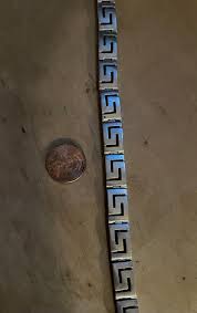 Vintage Sterling Silver Greek Key Bracelet - Etsy