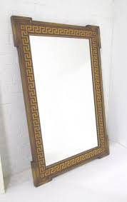 Mid-Century Carved Wood Greek Key Mirror, circa 1940s For ...