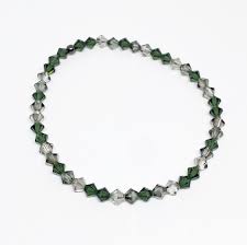 Swarovski Crystal Accent Bracelet in Tourmaline Satin ...