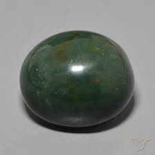 40.68ct Natural Earthy Green Bloodstone, Oval Cut, Opaque