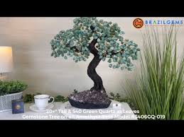 Handmade Green Quartz Gemstone Tree 20" Tall, 540 gems ...