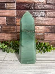 Green Aventurine Tower Large – Buried Treasures Crystals