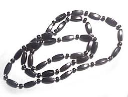 Vintage Long Continous Black Bead Necklace - Etsy