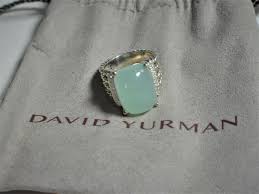 David Yurman Chalcedony Diamond 16 x12mm Wheaton Ring ...
