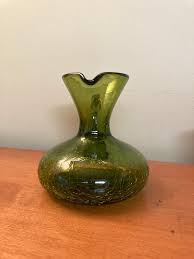 Vintage Hand-blown Blenko Crackle Glass Pitcher - Etsy