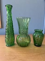 Emerald Forest Green 3 Pc Bud Vase Set | eBay